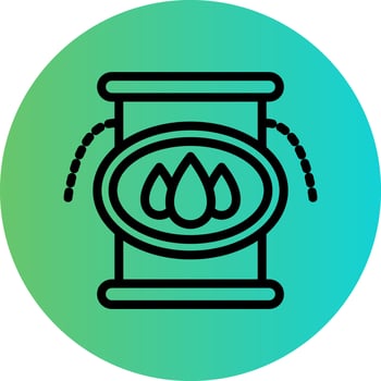 Barrel Leak Vector Icon Design