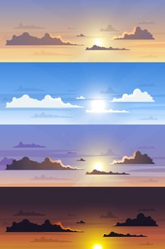 White clouds vector design illustration
