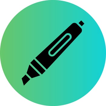 Highlighter Vector Icon Design