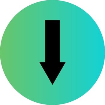 Down Arrow Vector Icon Design