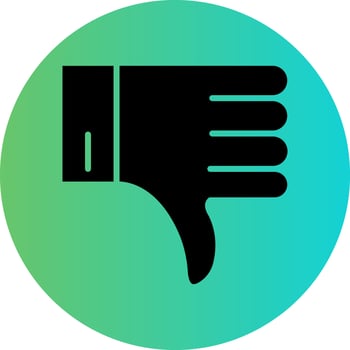 Dislike Vector Icon Design