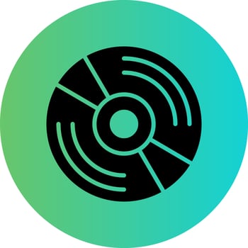 Compact Disc Vector Icon Design