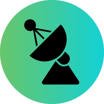 Parabolic Dishes Vector Icon Design