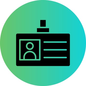 Id Card Vector Icon Design