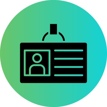 Id Card Vector Icon Design