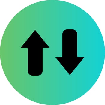 Opposite Arrow Vector Icon Design