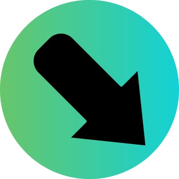 Down Right Vector Icon Design