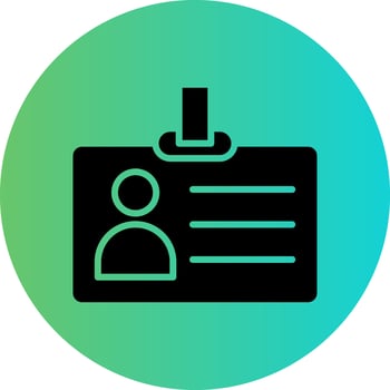 Id Card Vector Icon Design