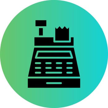 Cash Register Vector Icon Design