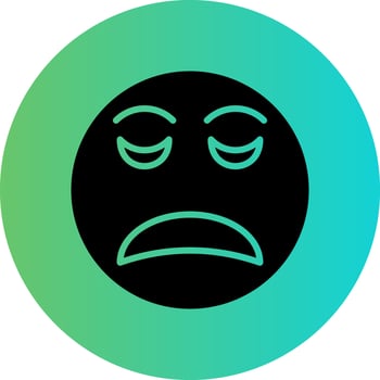 Disappointed Vector Icon Design