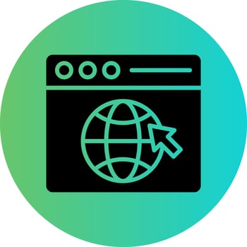 Web Browser Vector Icon Design