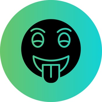 Tongue Out Vector Icon Design