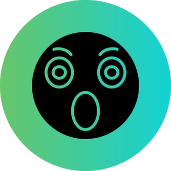 Surprised Vector Icon Design