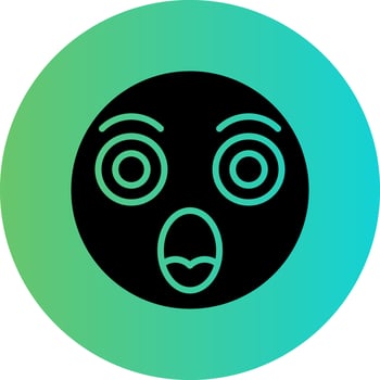 Shocked Vector Icon Design