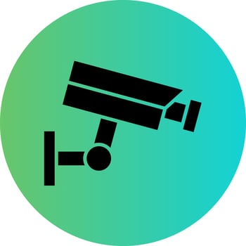 Cctv Camera Vector Icon Design