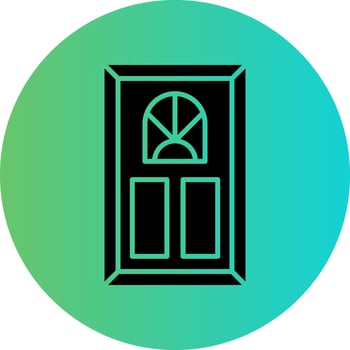 Room Door Vector Icon Design