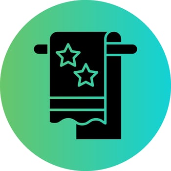 Towel Vector Icon Design