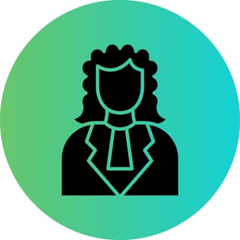 Judge Vector Icon Design