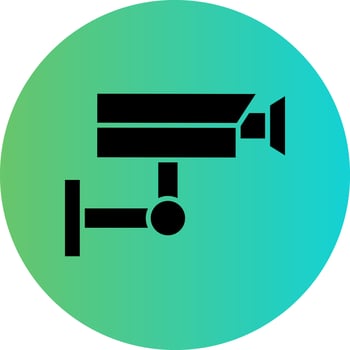 Security Camera Vector Icon Design