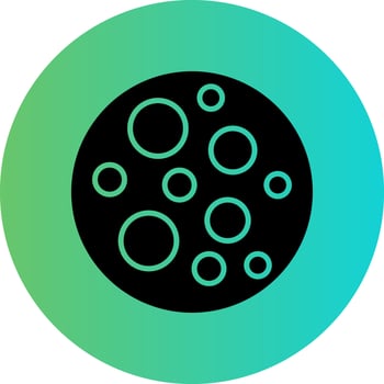 Full Moon Vector Icon Design