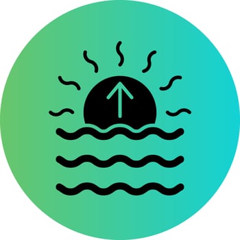Sunrise Vector Icon Design