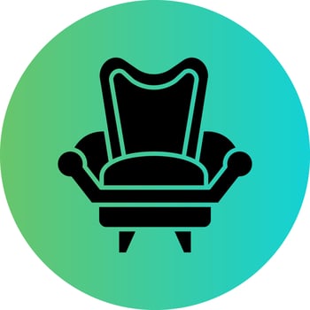 Armchair Vector Icon Design