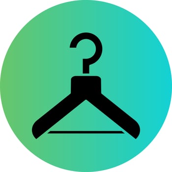 Coat Hanger Vector Icon Design