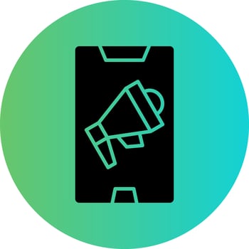 Mobile Marketing Vector Icon Design