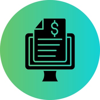 Online Report Vector Icon Design