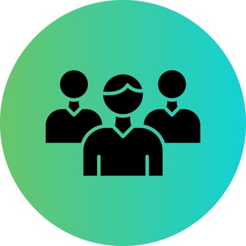 Audience Insight Vector Icon Design