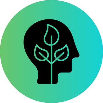 Think Green Vector Icon Design