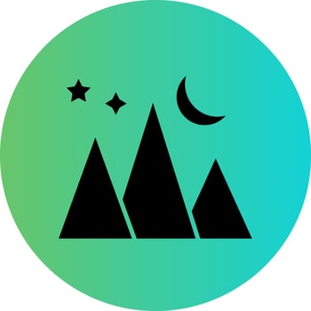Mountains Vector Icon Design