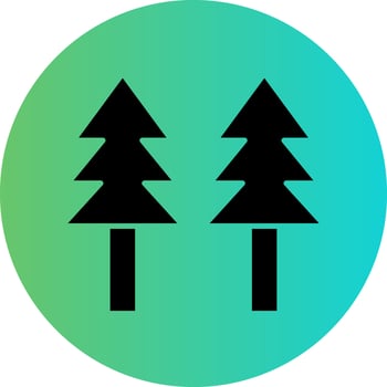 Pine Tree Vector Icon Design