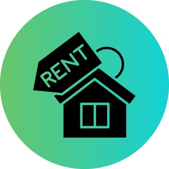 House Rent Vector Icon Design