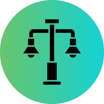 Street Lights Vector Icon Design