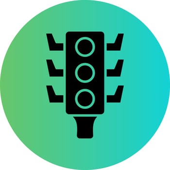 Traffic Lights Vector Icon Design