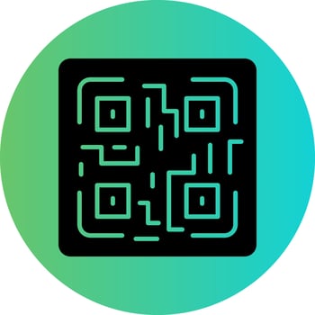 QR Code Vector Icon Design