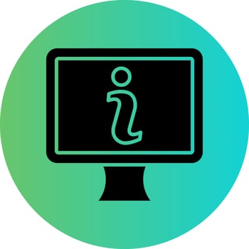 Online Info Vector Icon Design