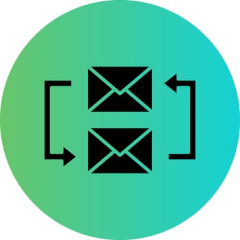 Exchange Mails Vector Icon Design