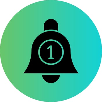 Notification Bell Vector Icon Design