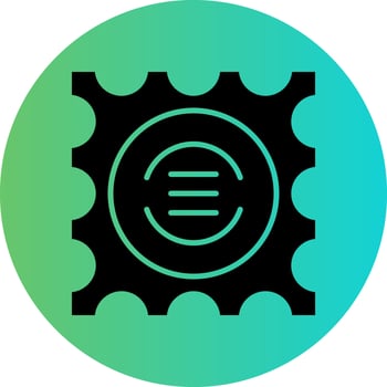 Post Stamp Vector Icon Design
