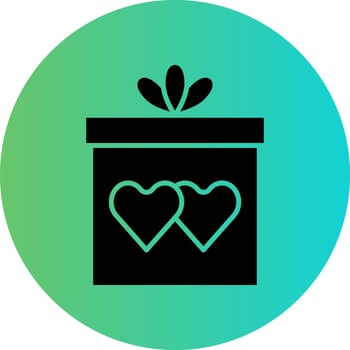 Wedding Gift Vector Icon Design