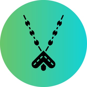 Necklace Vector Icon Design