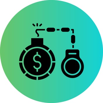 Debt Vector Icon Design