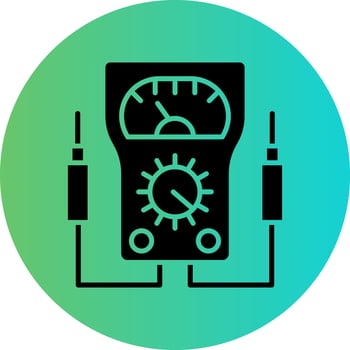 Voltmeter Vector Icon Design