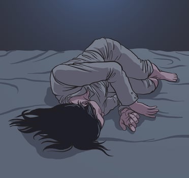 illustration of Nightmare disorder vector