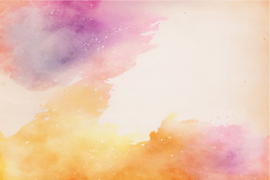 Vector watercolor texture with white clouds and sky for cards. Hand drawn vector texture. Heaven. Summer watercolour banner. Template for design.