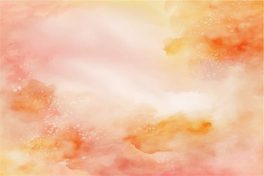Vector watercolor texture with white clouds and sky for cards. Hand drawn vector texture. Heaven. Summer watercolour banner. Template for design.