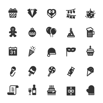 Icon set - Party and celebretion png