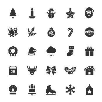 Icon set - Christmas and celebretion png